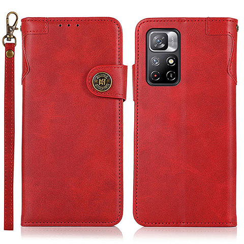 Handytasche Stand Schutzhülle Flip Leder Hülle K09Z für Xiaomi Poco M4 Pro 5G Rot