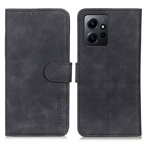 Handytasche Stand Schutzhülle Flip Leder Hülle K09Z für Xiaomi Redmi Note 12 4G Schwarz