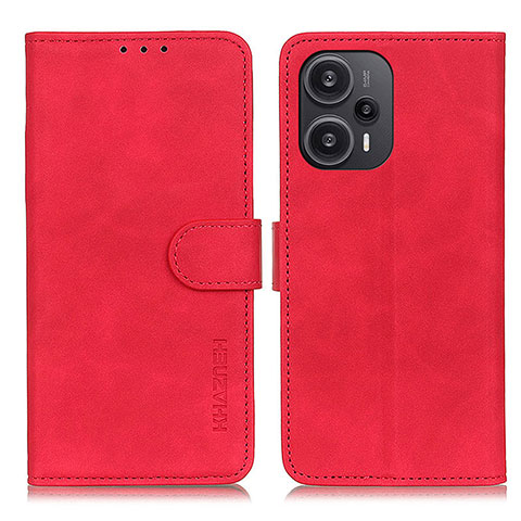 Handytasche Stand Schutzhülle Flip Leder Hülle K09Z für Xiaomi Redmi Note 12 Turbo 5G Rot