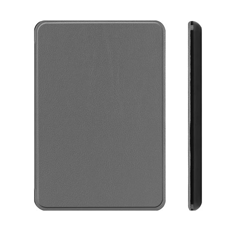 Handytasche Stand Schutzhülle Flip Leder Hülle L01 für Amazon Kindle Paperwhite 6 inch Grau