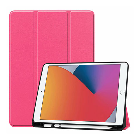 Handytasche Stand Schutzhülle Flip Leder Hülle L01 für Apple iPad 10.2 (2019) Rosa