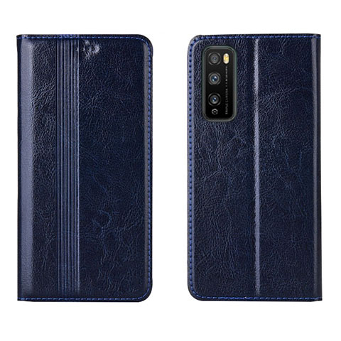 Handytasche Stand Schutzhülle Flip Leder Hülle L01 für Huawei Enjoy 20 Pro 5G Blau