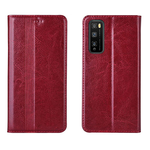 Handytasche Stand Schutzhülle Flip Leder Hülle L01 für Huawei Enjoy 20 Pro 5G Rot