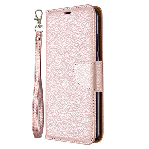 Handytasche Stand Schutzhülle Flip Leder Hülle L01 für Huawei Honor 9C Rosegold