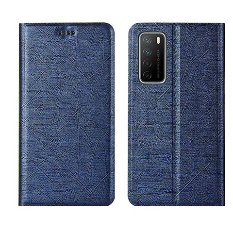 Handytasche Stand Schutzhülle Flip Leder Hülle L01 für Huawei Honor Play4 5G Blau