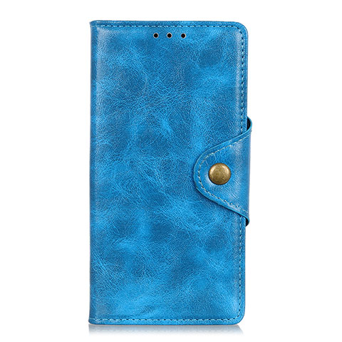 Handytasche Stand Schutzhülle Flip Leder Hülle L01 für Huawei P smart S Hellblau