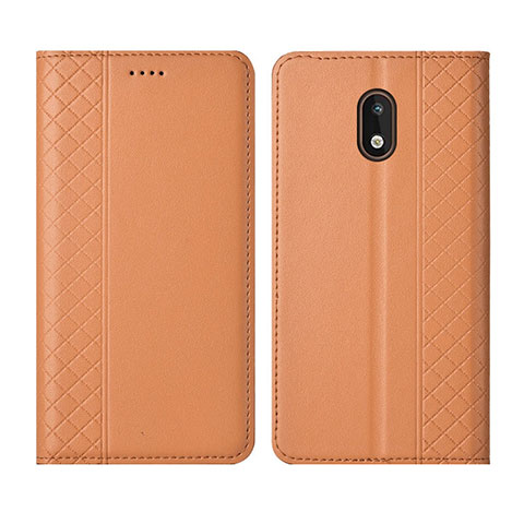 Handytasche Stand Schutzhülle Flip Leder Hülle L01 für Nokia 1.3 Orange