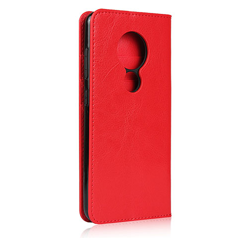 Handytasche Stand Schutzhülle Flip Leder Hülle L01 für Nokia 7.2 Rot