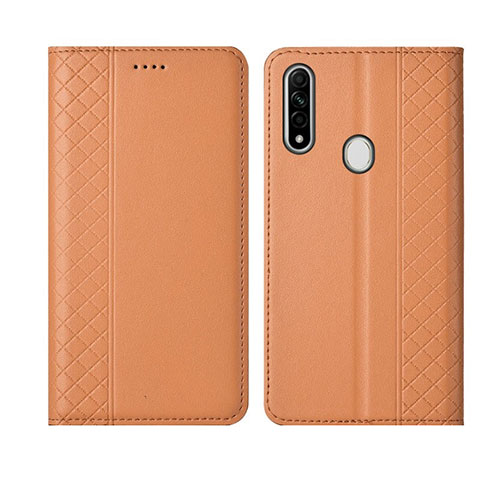 Handytasche Stand Schutzhülle Flip Leder Hülle L01 für Oppo A31 Orange