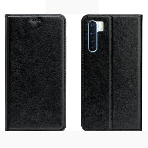 Handytasche Stand Schutzhülle Flip Leder Hülle L01 für Oppo A91 Schwarz