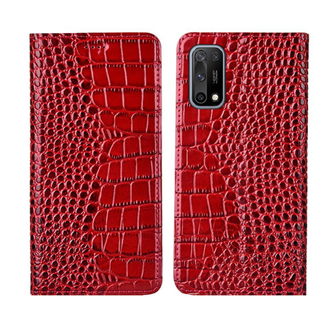 Handytasche Stand Schutzhülle Flip Leder Hülle L01 für Oppo K7x 5G Rot