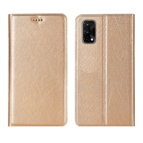 Handytasche Stand Schutzhülle Flip Leder Hülle L01 für Realme Q2 Pro 5G Gold