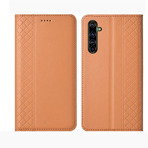 Handytasche Stand Schutzhülle Flip Leder Hülle L01 für Realme X50 Pro 5G Orange