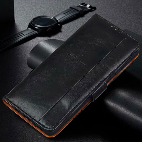 Handytasche Stand Schutzhülle Flip Leder Hülle L01 für Samsung Galaxy M21 Schwarz