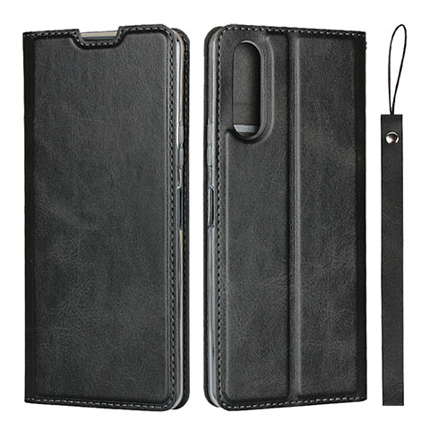 Handytasche Stand Schutzhülle Flip Leder Hülle L01 für Sony Xperia 10 II Schwarz