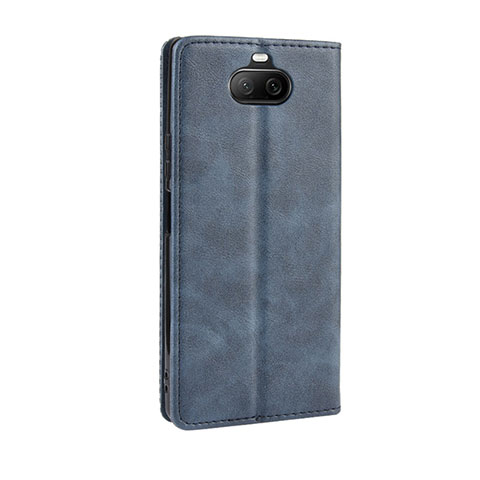 Handytasche Stand Schutzhülle Flip Leder Hülle L01 für Sony Xperia 8 Lite Blau