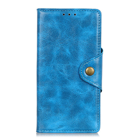 Handytasche Stand Schutzhülle Flip Leder Hülle L01 für Xiaomi Redmi Note 9 Pro Hellblau