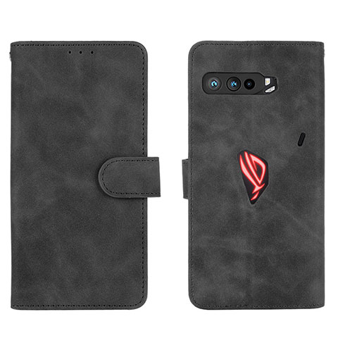 Handytasche Stand Schutzhülle Flip Leder Hülle L01Z für Asus ROG Phone 3 Strix ZS661KS Schwarz