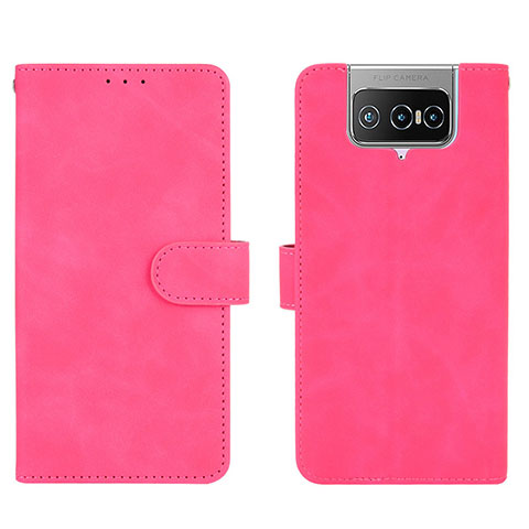 Handytasche Stand Schutzhülle Flip Leder Hülle L01Z für Asus Zenfone 7 Pro ZS671KS Pink