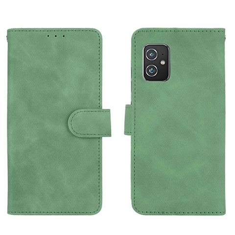 Handytasche Stand Schutzhülle Flip Leder Hülle L01Z für Asus Zenfone 8 ZS590KS Grün