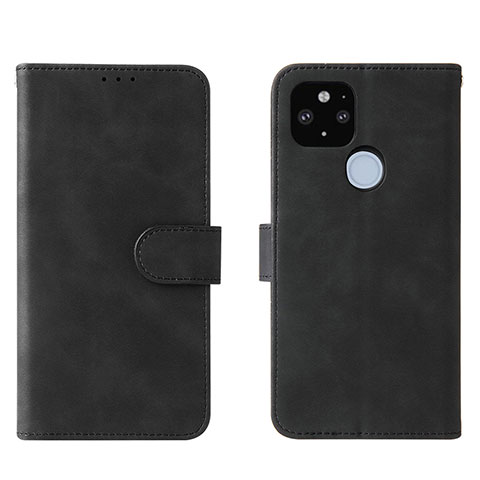 Handytasche Stand Schutzhülle Flip Leder Hülle L01Z für Google Pixel 5a 5G Schwarz