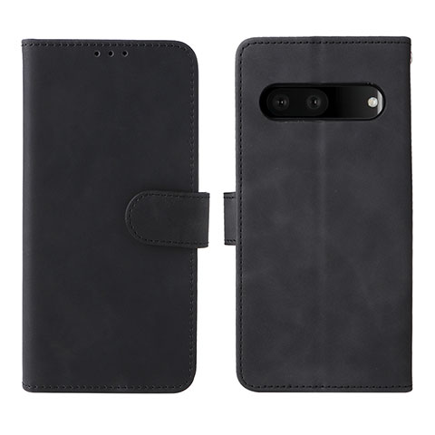 Handytasche Stand Schutzhülle Flip Leder Hülle L01Z für Google Pixel 7 Pro 5G Schwarz