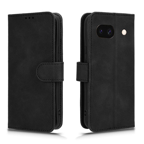 Handytasche Stand Schutzhülle Flip Leder Hülle L01Z für Google Pixel 8a 5G Schwarz