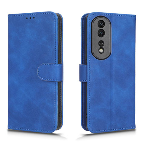 Handytasche Stand Schutzhülle Flip Leder Hülle L01Z für Huawei Honor 80 Pro 5G Blau