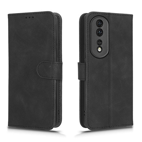 Handytasche Stand Schutzhülle Flip Leder Hülle L01Z für Huawei Honor 80 Pro Flat 5G Schwarz