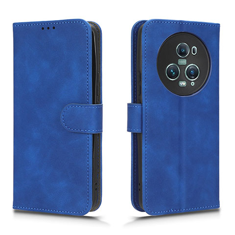 Handytasche Stand Schutzhülle Flip Leder Hülle L01Z für Huawei Honor Magic5 Pro 5G Blau