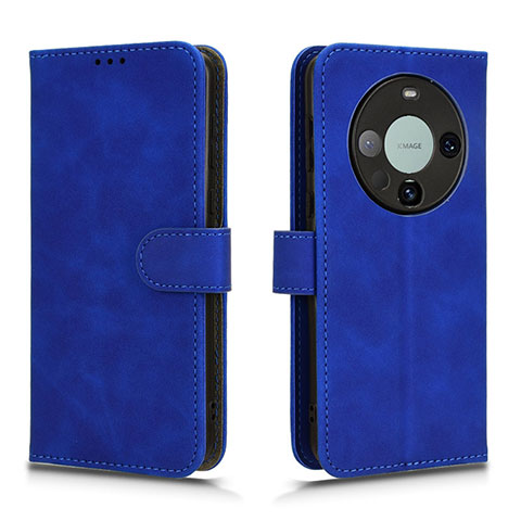 Handytasche Stand Schutzhülle Flip Leder Hülle L01Z für Huawei Mate 60 Pro Blau