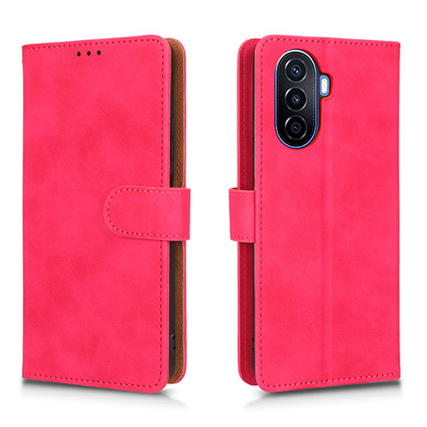 Handytasche Stand Schutzhülle Flip Leder Hülle L01Z für Huawei Nova Y70 Pink