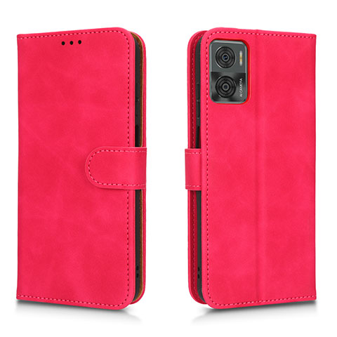 Handytasche Stand Schutzhülle Flip Leder Hülle L01Z für Motorola Moto E22 Pink