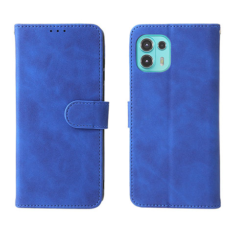 Handytasche Stand Schutzhülle Flip Leder Hülle L01Z für Motorola Moto Edge 20 Lite 5G Blau