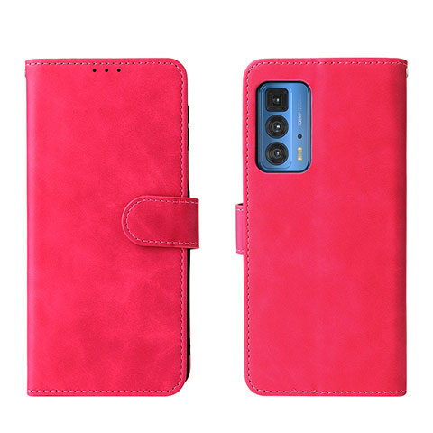 Handytasche Stand Schutzhülle Flip Leder Hülle L01Z für Motorola Moto Edge 20 Pro 5G Pink