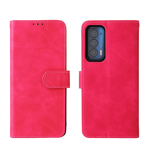 Handytasche Stand Schutzhülle Flip Leder Hülle L01Z für Motorola Moto Edge (2021) 5G Pink