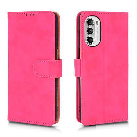 Handytasche Stand Schutzhülle Flip Leder Hülle L01Z für Motorola Moto Edge (2022) 5G Pink