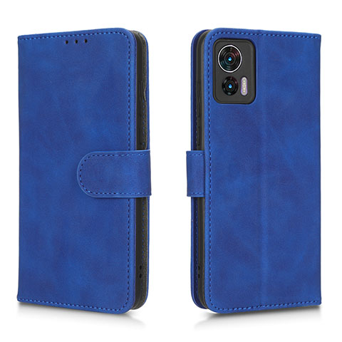 Handytasche Stand Schutzhülle Flip Leder Hülle L01Z für Motorola Moto Edge 30 Lite 5G Blau