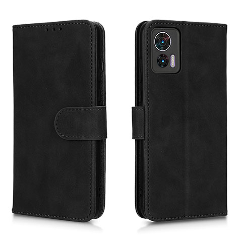 Handytasche Stand Schutzhülle Flip Leder Hülle L01Z für Motorola Moto Edge 30 Lite 5G Schwarz