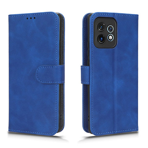 Handytasche Stand Schutzhülle Flip Leder Hülle L01Z für Motorola Moto Edge 40 Pro 5G Blau