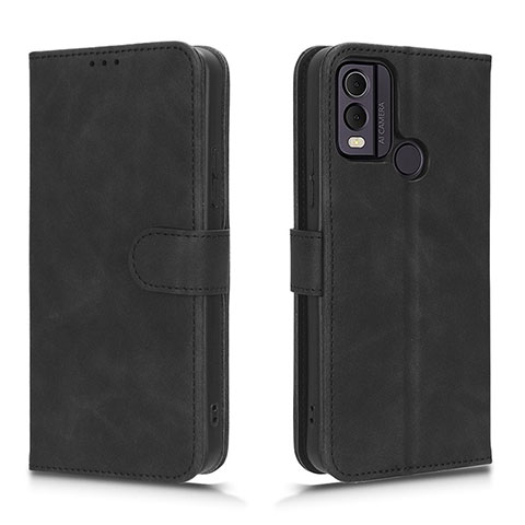 Handytasche Stand Schutzhülle Flip Leder Hülle L01Z für Nokia C22 Schwarz