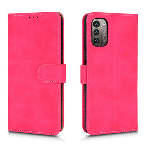 Handytasche Stand Schutzhülle Flip Leder Hülle L01Z für Nokia G11 Pink