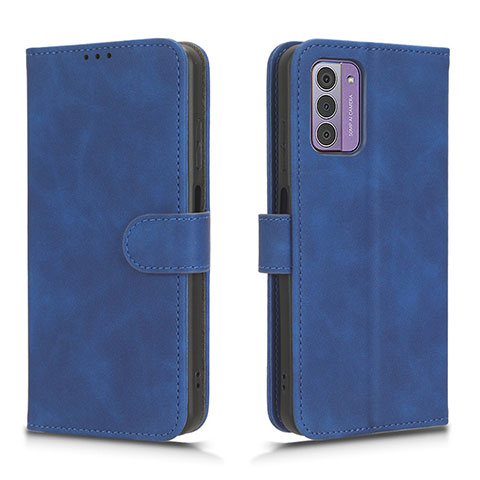 Handytasche Stand Schutzhülle Flip Leder Hülle L01Z für Nokia G42 5G Blau