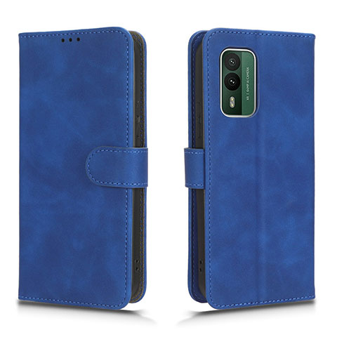 Handytasche Stand Schutzhülle Flip Leder Hülle L01Z für Nokia XR21 Blau