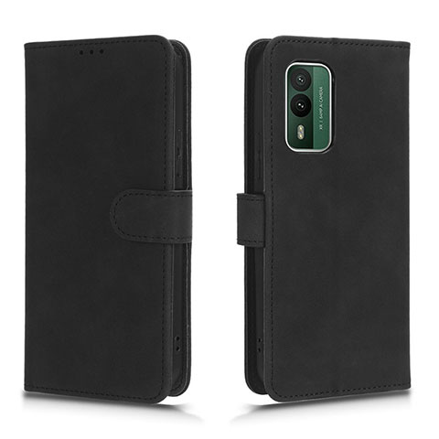 Handytasche Stand Schutzhülle Flip Leder Hülle L01Z für Nokia XR21 Schwarz