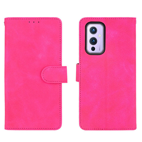 Handytasche Stand Schutzhülle Flip Leder Hülle L01Z für OnePlus 9 5G Pink