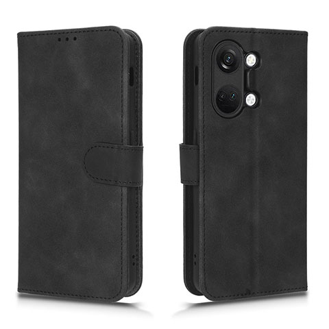 Handytasche Stand Schutzhülle Flip Leder Hülle L01Z für OnePlus Ace 2V 5G Schwarz