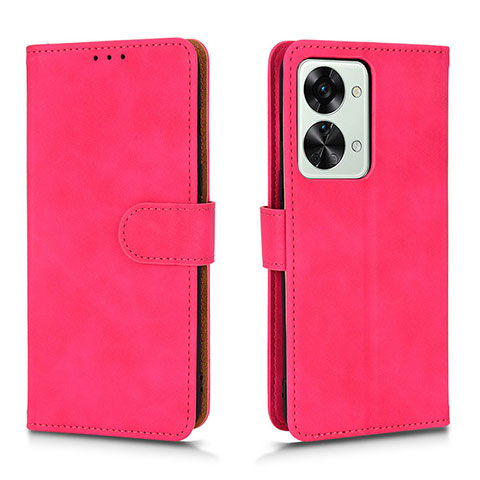 Handytasche Stand Schutzhülle Flip Leder Hülle L01Z für OnePlus Nord 2T 5G Pink