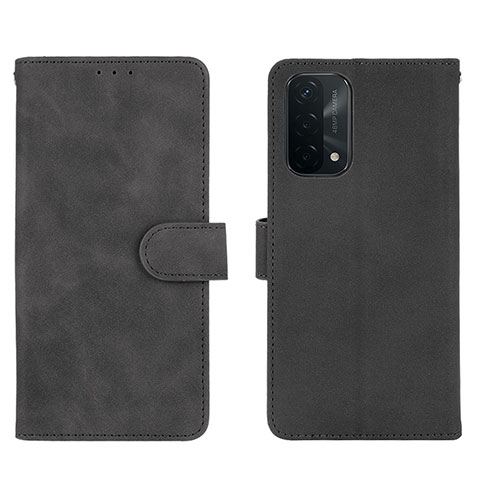 Handytasche Stand Schutzhülle Flip Leder Hülle L01Z für OnePlus Nord N200 5G Schwarz