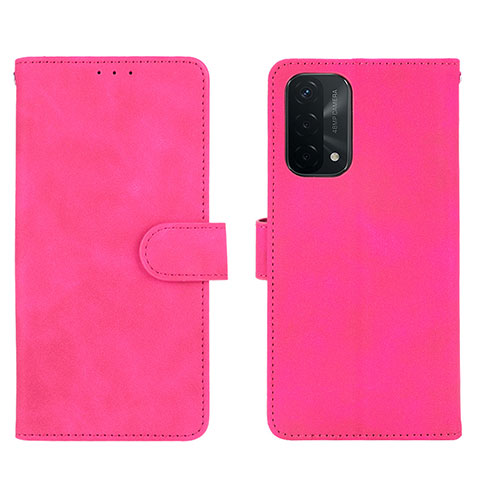 Handytasche Stand Schutzhülle Flip Leder Hülle L01Z für Oppo A54 5G Pink